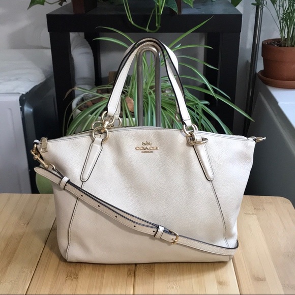 Coach Handbags - COACH Kelsey Pebbled Leather Satchel